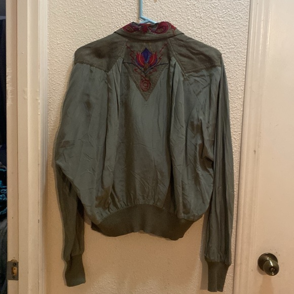 Vintage Marc D’alcy Embroidered Green Women's Jacket - Picture 7 of 12